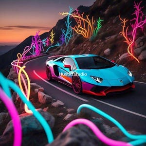 Lamborghini Aventador – Edición Neon Dreamscape