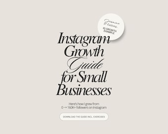 Guía de crecimiento en Instagram para pequeñas empresas / Basada en mi ejemplo de crecimiento real
