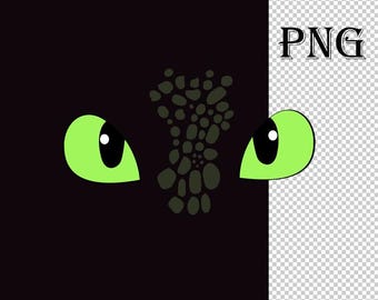Download de PNG engraçado do Banguela, Arquivos digitais do clássico filme de dragões, Como Treinar o Seu Dragão, Olhos de Dragão Viagem em Família à Disneylândia DTG, Transferência DTF