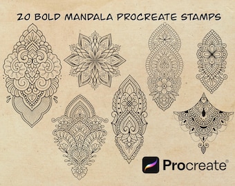 Bold Mandala Procreate Stamps/Brush