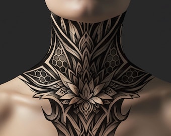 Neck Tattoo 362