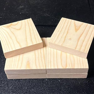 6 pack 3.5” x 3.5” x .75” Blank Wood Squares. Blank Wood Blocks. Wood Squares. Sanded Wood Squares. Wood Blocks. Craft Blocks. Scrabble Tile