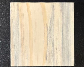 Rustic Reclaimed Pallet Wood Crafting Blocks 2 1/2” x 2 1/2” x 1/2” – Sanded smooth – Wood Squares for DIY Crafts, Signs, Décor, & Projects