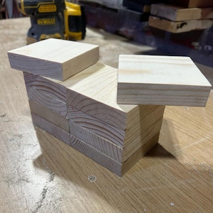 10 pack 3.5” x 3.5” x .75” Blank Wood Squares. Blank Wood Blocks. Unfinished Wood Squares. Sanded Wood Squares. Wood Blocks. Craft Blocks