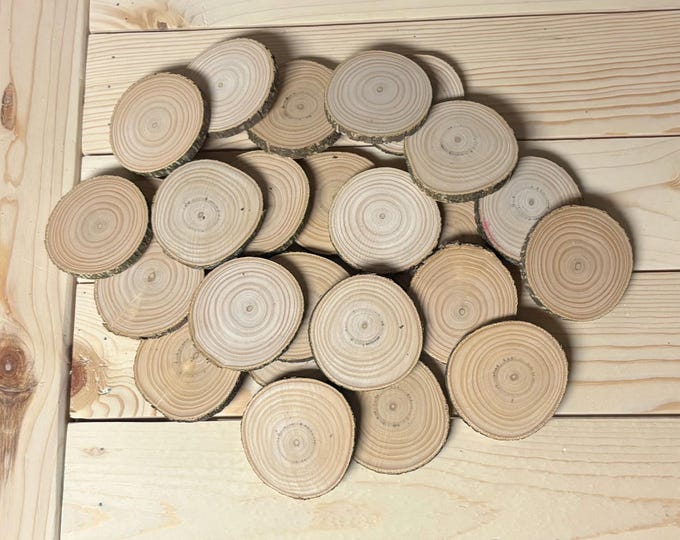 Rustic Wood Slices 2.5–3.25