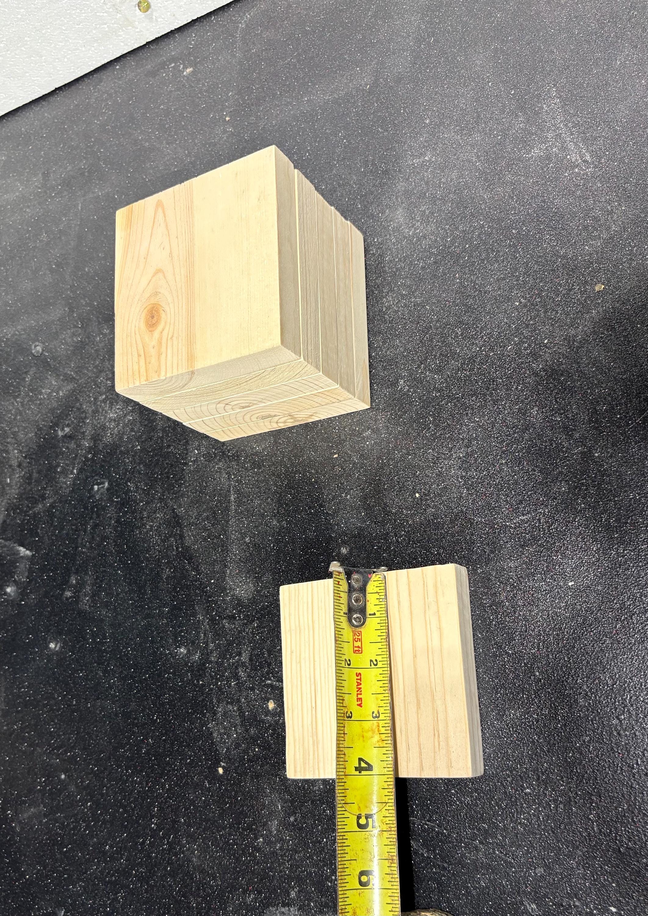 4 Inch Wood Squares, 3/4 Inch Thick KNOT-FREE Pine Wood, Sanded Smooth ...