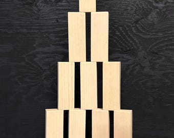 White Pine Wood Crafting Blocks – Knot-Free Sanded Rectangles 4”x 1 3/8” x 3/4”– Wood Blanks for DIY Crafts & Woodworking