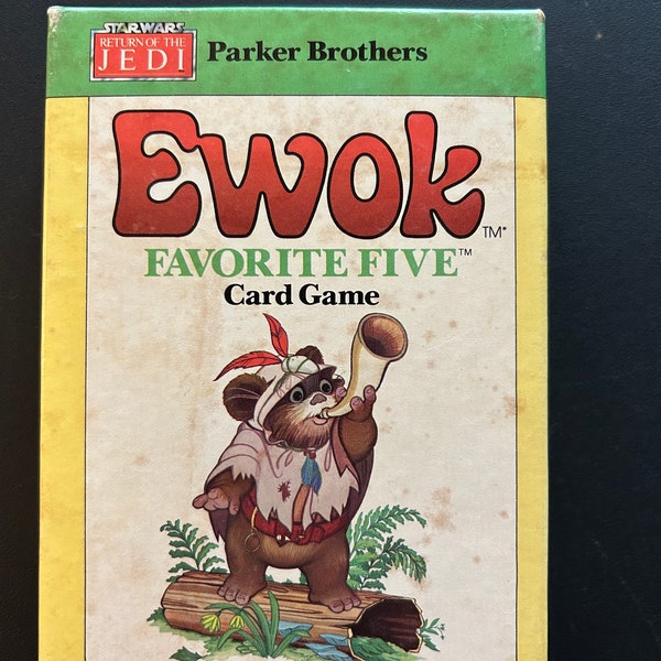 EWOK Favorite Five Card Game Vintage 1984 Star Wars Board Game Parker Brothers  Complete All 36 Cards Very Good Condition