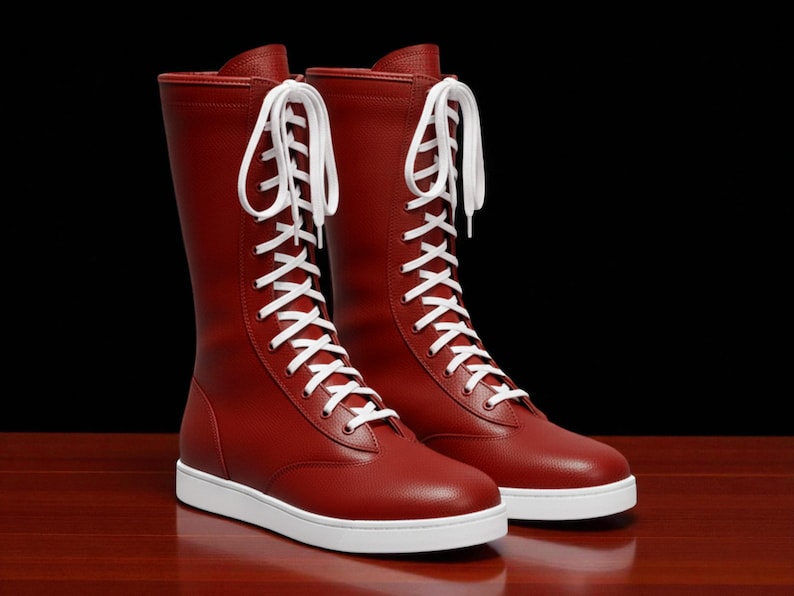 Handmade Lace-Up WWE Cosplay Boots
