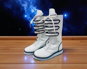 Handmade Wrestling Long Boots, Men Pro Wrestling Shoes, Leather Wrestling Shoes, Professional Wrestling Boots, Custom Wrestling Lace Up Boot