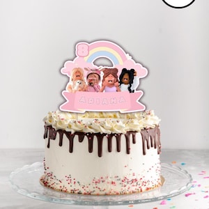 Printable customizable cake topper- Cake topper - Birthday party - Party decorations - Kids party - Digital download