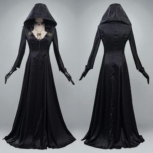 Evil Village Cosplay Costume Vampire Lady Dress Outfits Halloween Carnival Suit - K1055
