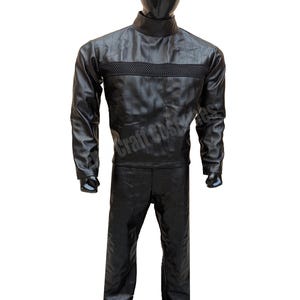 Revenge of Sith Darth Vader  ESB Leather Cosplay Suit Set Replica - 501st Accurate, Custom Made PU Dark Warrior Leather Suit gifts for him