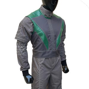 Mandalorian Star Wars Bounty Hunter Flight Suit With Vest 3- Piece Cosplay Costume Set