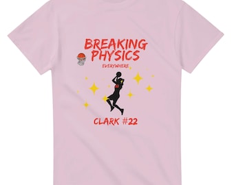 Breaking Physics #22 Graphic T-Shirt - Women’s Basketball Player Tee | Perfect for Sports Fans
