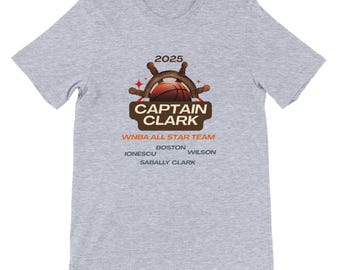 Caitlin Clark WNBA All-Star T-Shirt - Unique Basketball Captain Design - Gift for Sports Fans