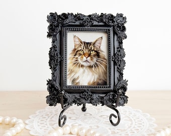 Mini Custom Pet Portrait: Hand-Painted Acrylic Painting from Photo, Pet Memorial, Personalized Gift