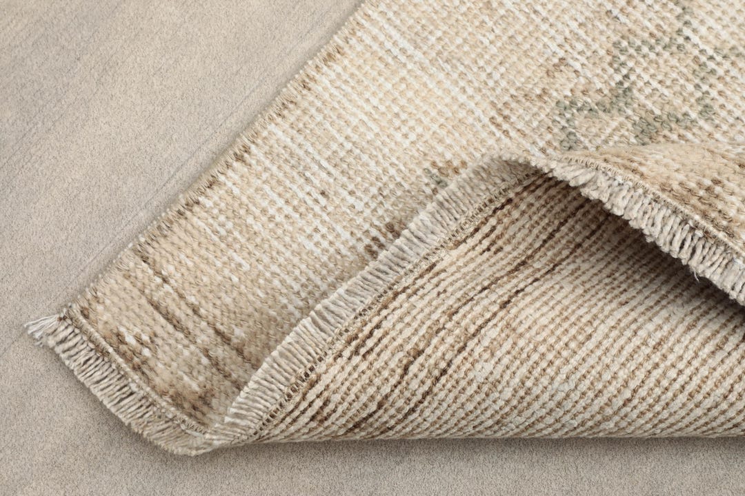 3x9 Beige Brown Solid Turkish Runner, 3x9 Vintage Rug, Kitchen Runner ...