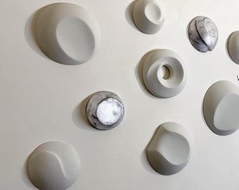 3D Sculptural Wall Art | Organic Wabi Sabi Wall Decor | Handmade Mineral Plaster | Japandi