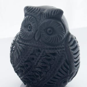 Original Owl in Barro Negro - Black Pottery Owl