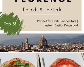 Florence Food & Drink Guide | Best Restaurants, Wine Bars and Cafes | Digital PDF Travel Download