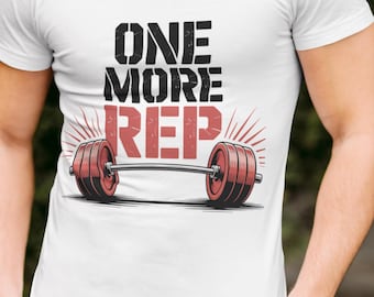 One More Rep PNG, Gym Dad Workout Clipart, Fitness Motivation Sublimation, Weightlifting Quote, Work out, Digital Download for POD & Apparel