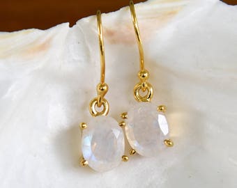 Moonstone Dangle Earrings