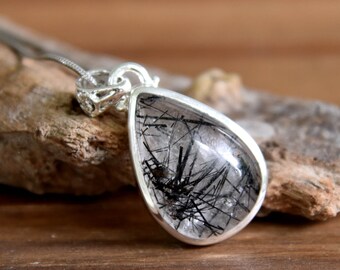 Black Rutilated Quartz Pendant