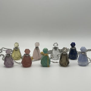 Beautiful Dainty Gemstone perfume bottles