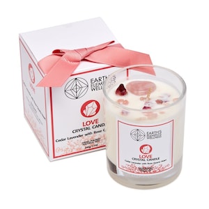 Love candle by earth elements