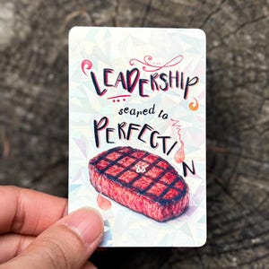 Sticker personnalisé imperméable plastifié Leadership Sead to Perfection, sticker carte, idéal pour les bouteilles, les ordinateurs portables, les cadeaux