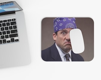 Funny Michael Scott Prison Mike Mouse Pad, Office Humor Desk Accessory, Gift for christmas, Funny Desk Decor, Unique Mouse Pad