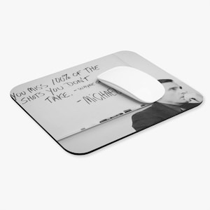 Mouse Pad (Rectangle) - Michael Scott Motivational Quote, Office TV Show Decor, Desk Accessories, Funny Mouse Mat, Boss Gift, Dunder Mifflin