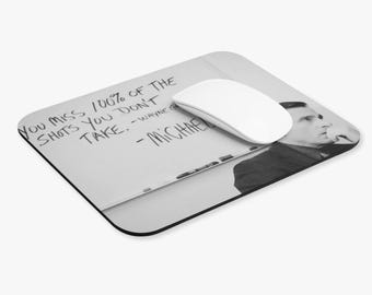 Mouse Pad (Rectangle) - Michael Scott Motivational Quote, Office TV Show Decor, Desk Accessories, Funny Mouse Mat, Boss Gift, Dunder Mifflin