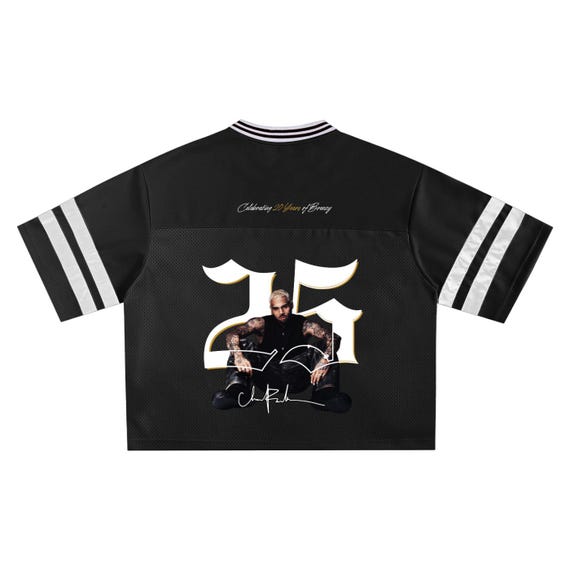 Breezy Bowl 25 Jersey, Chris Brown Inspired Tour Shirt, Concert Shirt for Chris Brown Fans, Unisex Mesh V-Neck, Summer 2025 Breezy Bowl XX