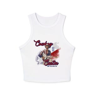 Camiseta de tirantes inspirada en Beyoncé para mujer, top corto de la gira Cowboy Carter 2025, atuendo para conciertos de primavera y verano para amantes de la música.