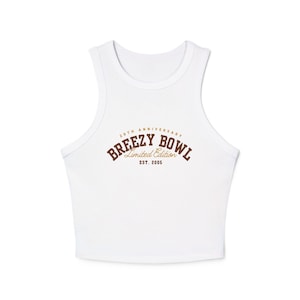 Women&#39;s Breezy Bowl 2025 Tank Top, Inspired by Chris Brown Tour, Summer Concert Crop Top for CB Fans