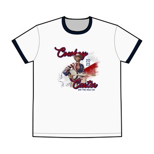 ユニセックス ビヨンセ風リンガーTシャツ、カウボーイ・カーターツアー、ヴィンテージグラフィックTシャツ、サマーカジュアルウェア、フェスティバルシャツ、ギフト