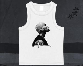 CB Signature Washed Tank Top, Women&#39;s Breezy Bowl XX Crop Top, Inspired by Chris Brown Tour, Summer Concert Cropped Shirt for Breezy Fans