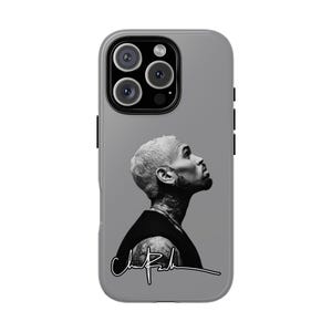 CB Signature Phone Case, Sleek Glossy or Matte Aesthetic iPhone Cover, Breezy Bowl Concert Accessory, Chris Brown Inspired Fan Merch