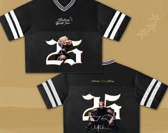 Breezy Bowl 25 Jersey, Chris Brown Inspired Tour Shirt, Concert Shirt for Chris Brown Fans, Unisex Mesh V-Neck, Summer 2025 Breezy Bowl XX