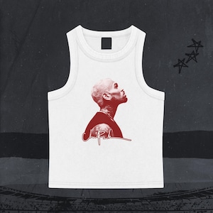CB Signature Washed Tank Top, Women&#39;s Breezy Bowl XX Crop Top, Inspired by Chris Brown Tour, Summer Concert Cropped Shirt for Breezy Fans