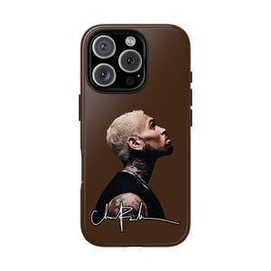 CB Signature Phone Case, Sleek glänzende oder matte iPhone-Hülle, Breezy Bowl-Konzertzubehör, Chris Brown inspirierter Fan Merch