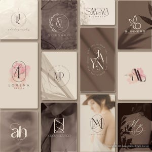 Custom Initial Logo Design | Luxury Minimalist Monogram Logo | Elegant Hand-Drawn Logo | Personalized Branding for Small Business