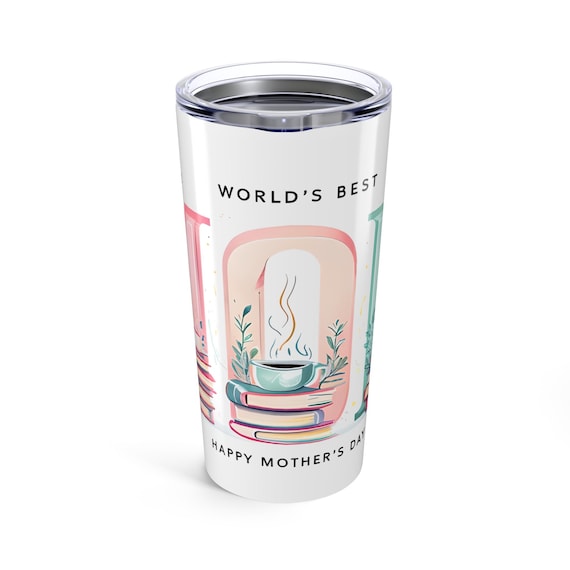 20oz Tumbler, Coffee Lover Gift, Book Lover Gift, Mothers Day Present, Daughter Gift, Hot Drink Cup