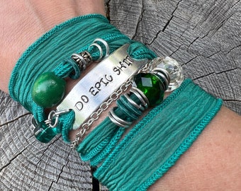 Positive Affirmation Wrap Bracelet ~ Gift for Graduate ~ Encouragement Feminist ~ Empowerment ~ Mantra ~ Inspirational Bracelets for Women