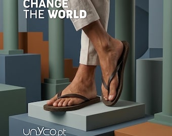 Cork Flip-Flops: Recycled Cork and Rubber, Eco-Friendly Unisex Sandals