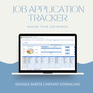 Job Application Tracker | Job Application Tracker Template | Google Sheets Template | Job Tracker | Application Tracker Tracker |Job Planner