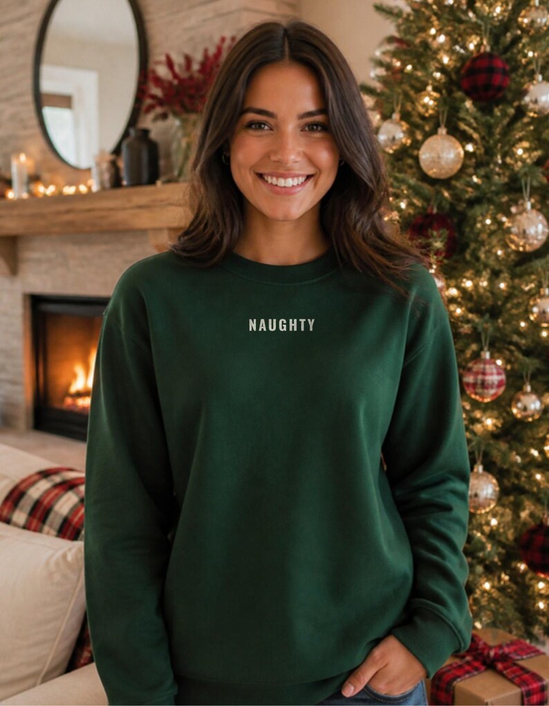 Naughty or Nice, NAUGHTY Crewneck crewneck sweatshirt, photo 1 of 1