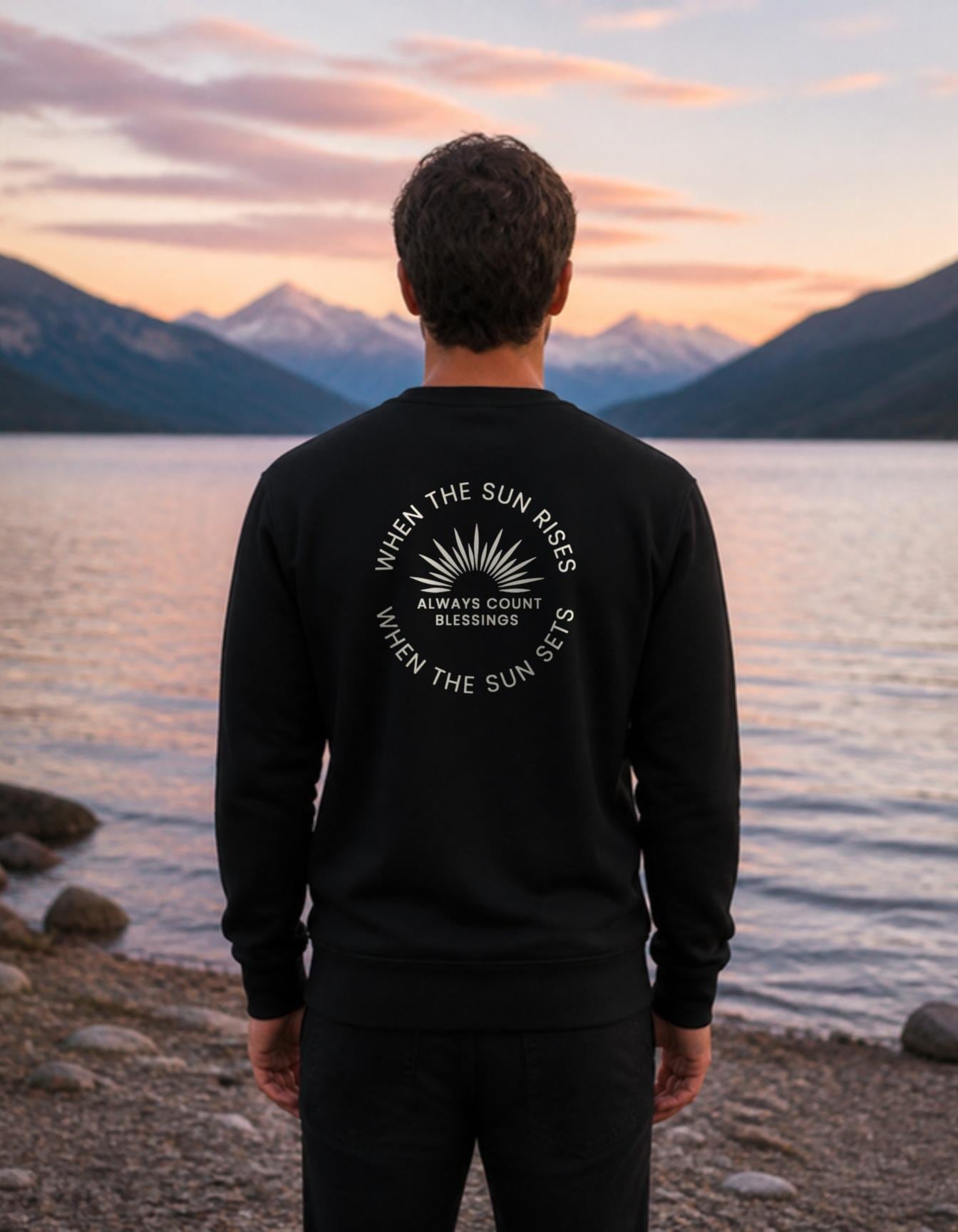 Count Your Blessings Crewneck (Back Print) crewneck sweatshirt, photo 1 of 9